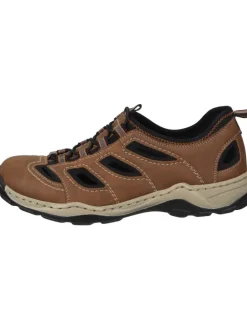 Komfort-Sandalen in mandel/schwarz