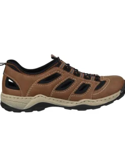 Komfort-Sandalen in mandel/schwarz