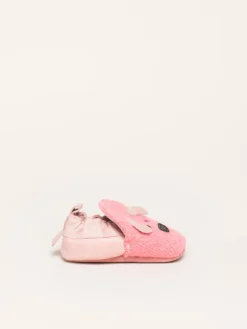 Krabbelschuhe Dog Face in pink