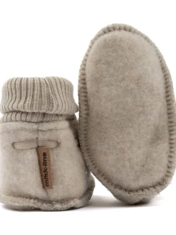 Krabbelschuhe in Beige