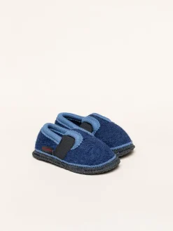 Krabbelschuhe in Blau