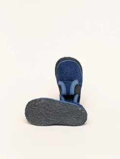 Krabbelschuhe in Blau