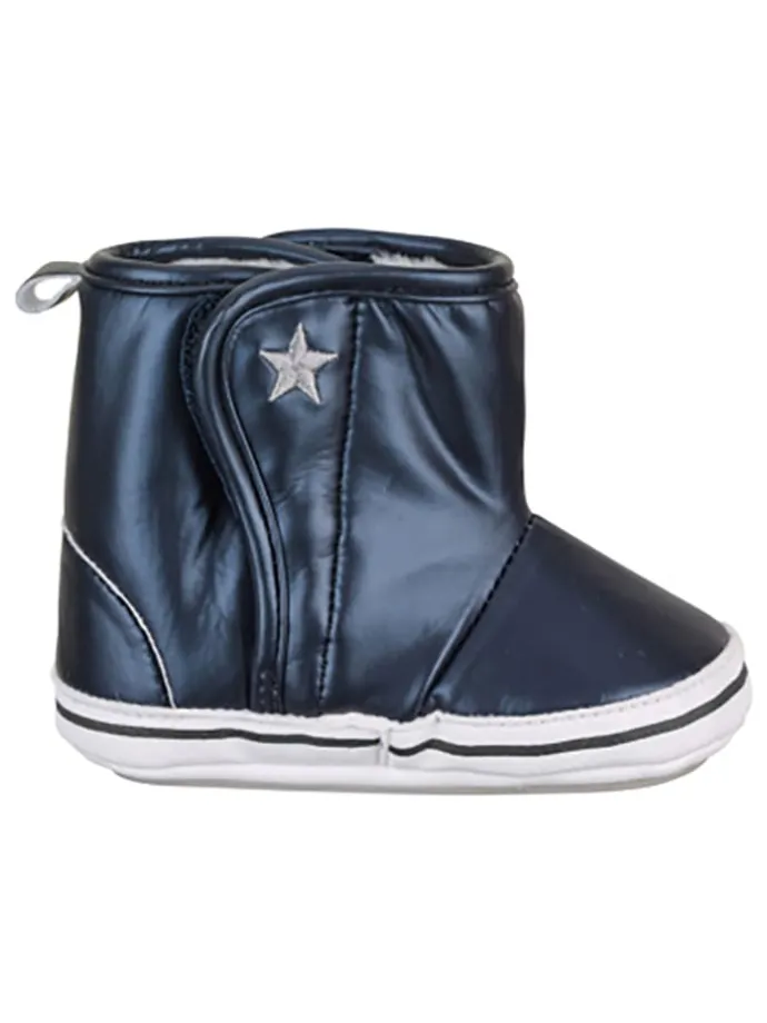 Krabbelschuhe in Dunkelblau