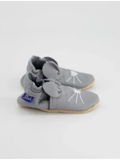 Krabbelschuhe in Grau