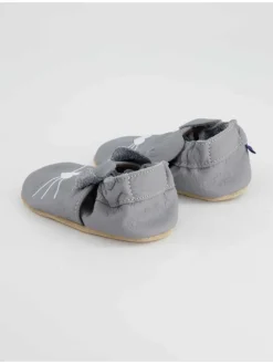 Krabbelschuhe in Grau