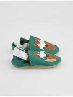 Krabbelschuhe in Grün