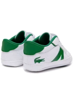 Krabbelschuhe in Weiß/Grün