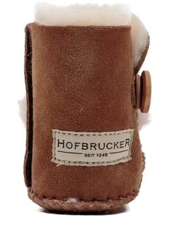 Lammfell-Babyschuhe in Braun