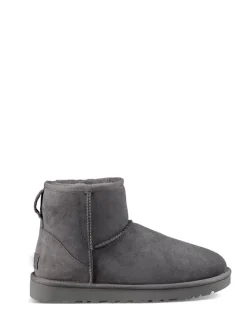 Lammfell-Boots "Classic Mini II" in Grau