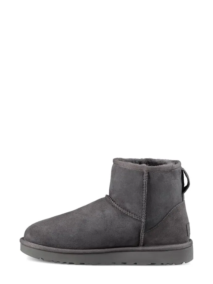 Lammfell-Boots "Classic Mini II" in Grau