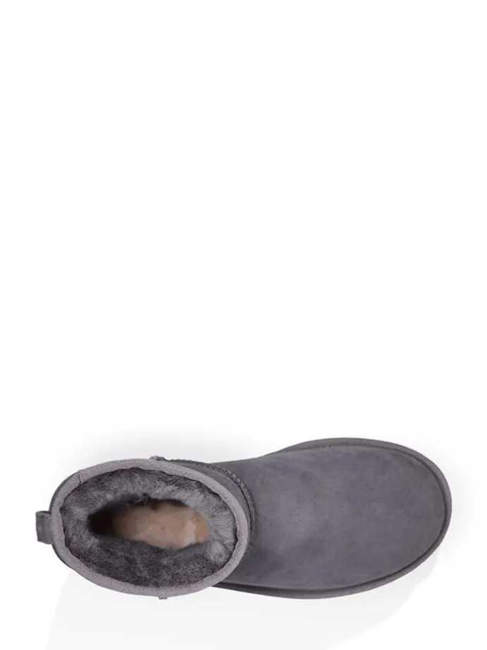 Lammfell-Boots "Classic Mini II" in Grau