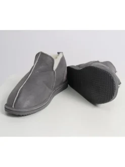 Lammfell-Hausschuhe "Drammen" in Grau