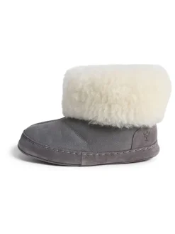 Lammfell-Hausschuhe "Göteborg" in Grau