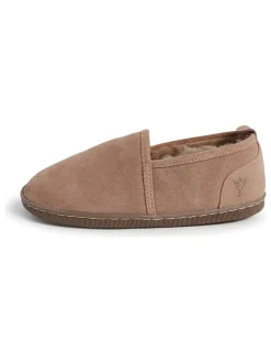 Lammfell-Hausschuhe "Helsinki" in Beige