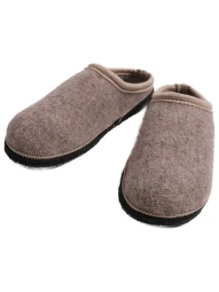 Lammfell-Hausschuhe in Beige