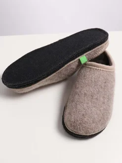 Lammfell-Hausschuhe in Beige