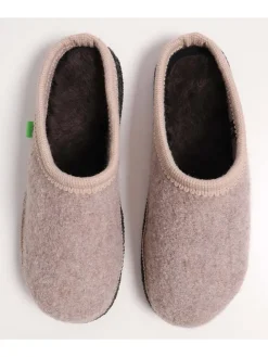 Lammfell-Hausschuhe in Beige