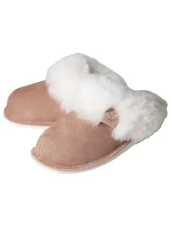 Lammfell-Hausschuhe in Braun