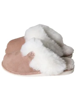Lammfell-Hausschuhe in Braun