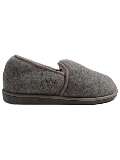 Lammfell-Hausschuhe in Grau
