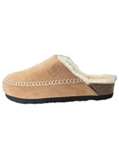 Lammfell-Pantoletten "Elli" in Hellbraun