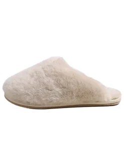 Lammfell-Pantoletten "Viki" in Creme