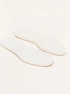 Lammfellsohle in Weiß