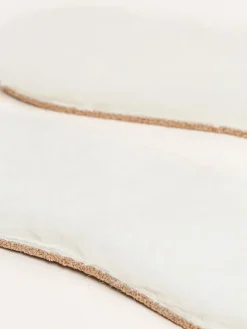 Lammfellsohle in Weiß