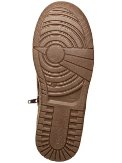 Leder Chelsea-Boots in Dunkelrot