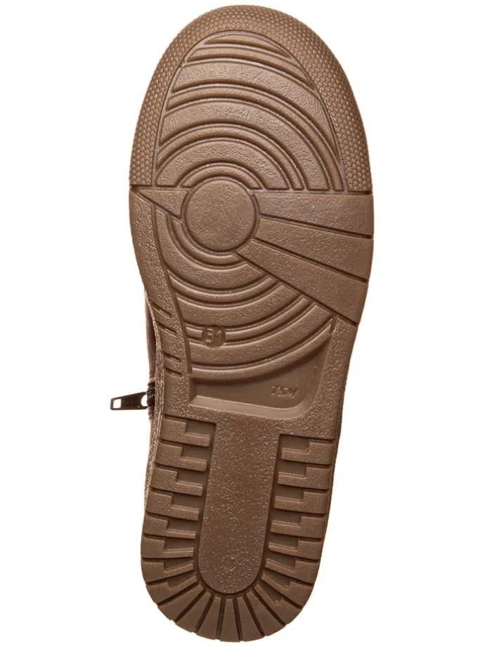 Leder Chelsea-Boots in Dunkelrot