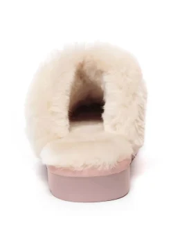 Leder Hausschuhe Raven in Rosa