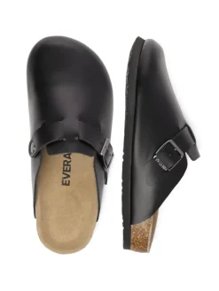 Leder Sandalen Hardhead in Schwarzes Leder