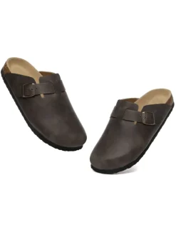 Leder Sandalen Hardhead in Braunes geöltes Leder