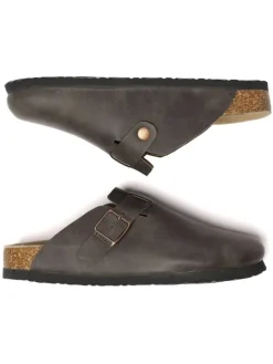 Leder Sandalen Hardhead in Braunes geöltes Leder