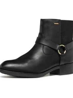Leder-Ankle-Boots "Felicity" in Schwarz