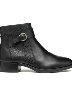 Leder-Ankle-Boots "Felicity" in Schwarz