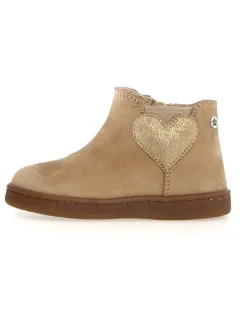 Leder-Ankle-Boots "Glarny" in Beige