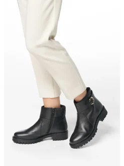 Leder-Ankle-Boots 