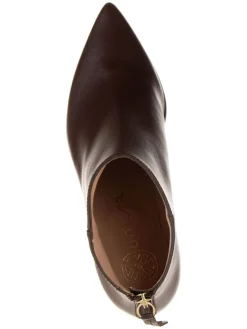 Leder-Ankleboots in Braun