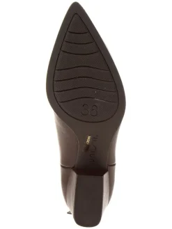 Leder-Ankleboots in Braun