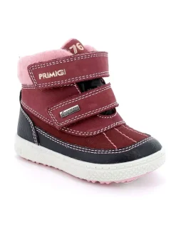 Leder-Ankle-Boots in Rot