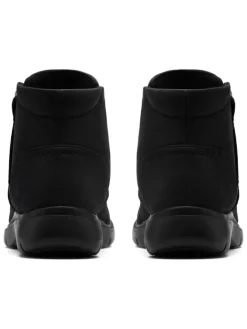 Leder-Ankle-Boots in Schwarz