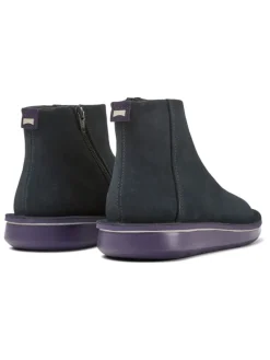 Leder-Ankle-Boots in Schwarz