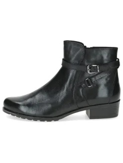 Leder-Ankle-Boots in Schwarz