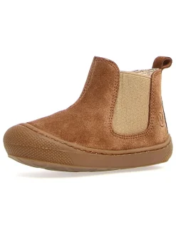 Leder-Ankle-Boots "Sally" in Braun