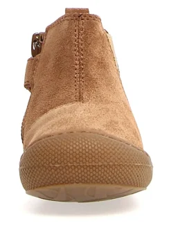 Leder-Ankle-Boots "Sally" in Braun