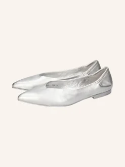 Leder-Ballerinas "Alora 1" in Silber