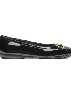 Leder-Ballerinas "Annytah" in Schwarz