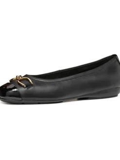 Leder-Ballerinas "Annytah" in Schwarz