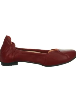 Leder-Ballerinas "Balla" in Bordeaux